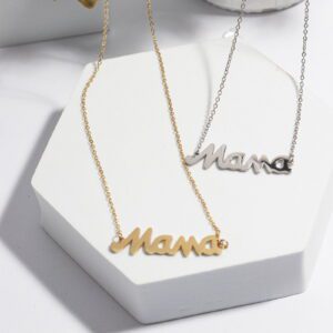 Mama Stainless Steel Κολιέ