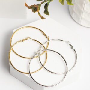Μεγάλοι Κρίκοι Σκουλαρίκια Stainless Steel