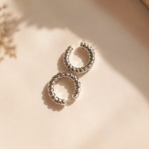 Ear Cuff με πλεκτό σχέδιο