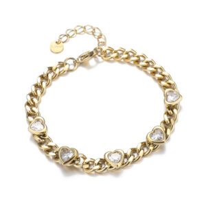 Heart Zircon Bracelet