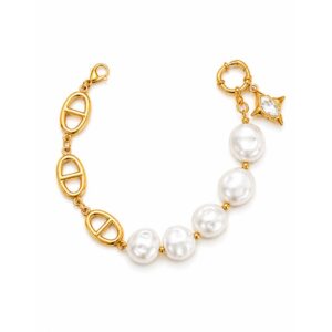 Bracelet with Pearls and Rhinestone