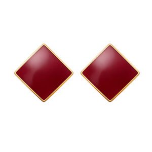 Square Enamel Earrings