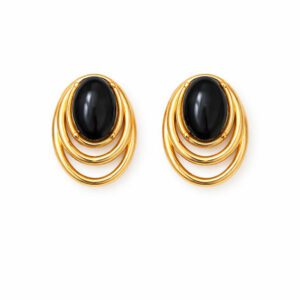 Oval Black Stone
