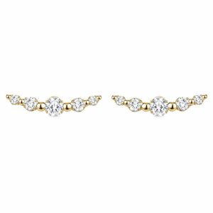 Gold Zircon Earrings