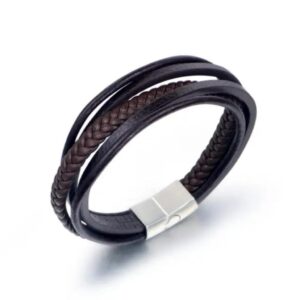 Leather Brown Braid